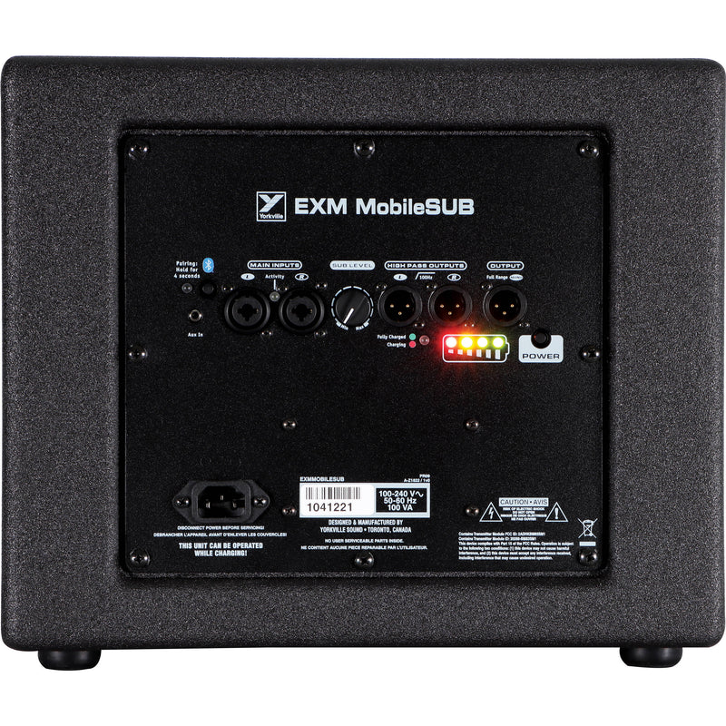 Yorkville Sound EXM-Mobile-Sub Portable Dual 8" Battery Powered Subwoofer