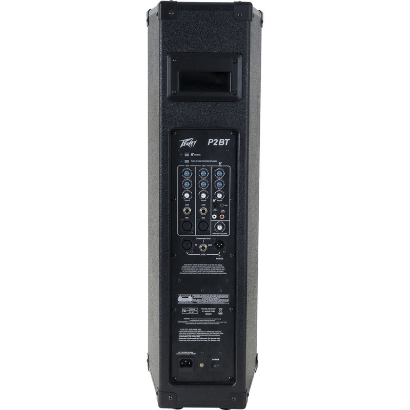 Peavey P2 BT 2-Way 200W Tri-6.5" All-in-One Portable PA System with Bluetooth