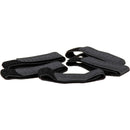 Hosa Technology Hook & Loop Plain Black Cable Wraps (8", 5-Pack)