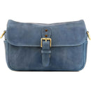 MegaGear Leather Camera Messenger Bag (Blue)