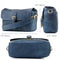 MegaGear Leather Camera Messenger Bag (Blue)