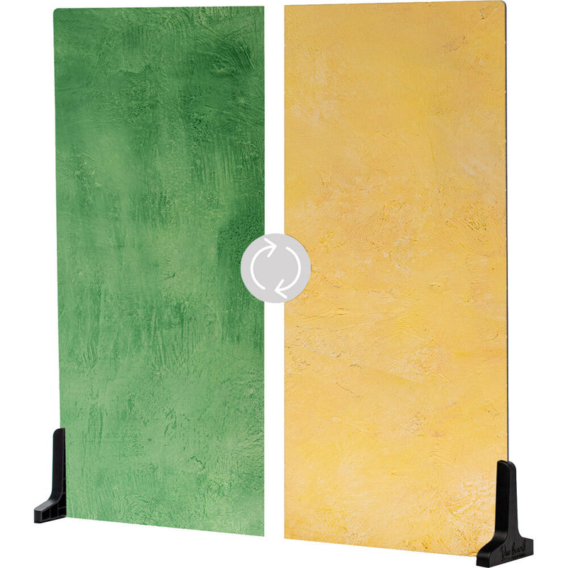 V-FLAT WORLD 24 x 24" Duo-Board Double-Sided Background (Emerald City/Citrus Burst)