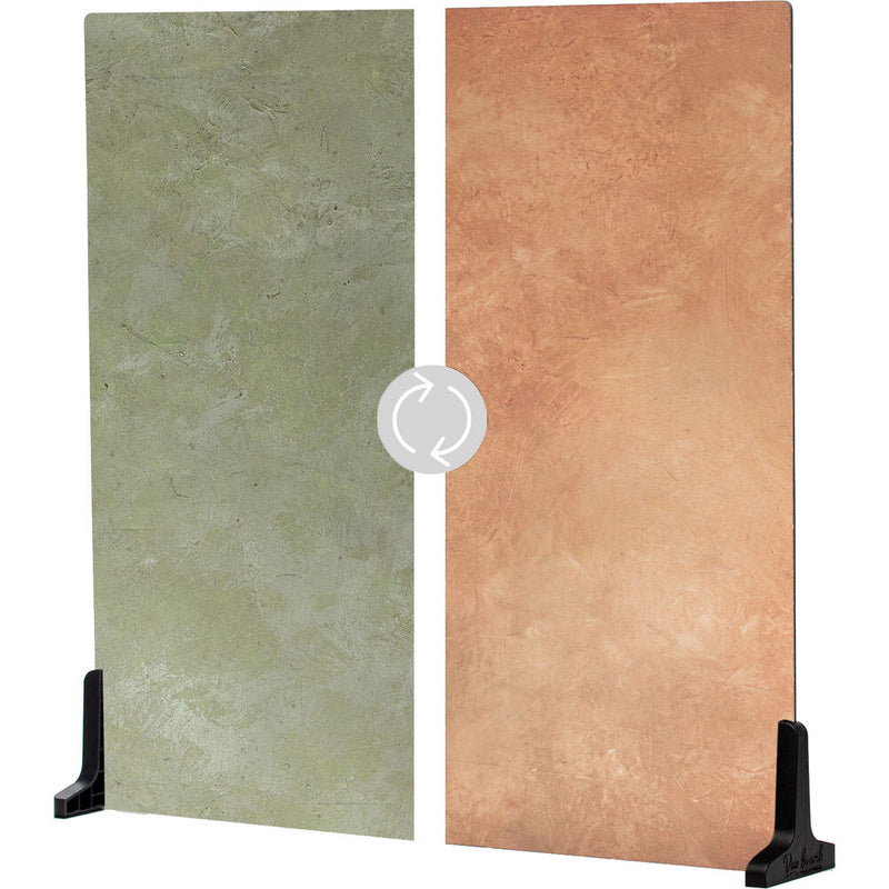 V-FLAT WORLD 24 x 24" Duo-Board Double-Sided Background (French Clay/Terracotta Blush)