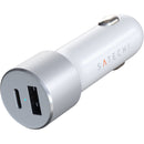 Satechi 72W USB Type-C/USB Type-A Dual-Port USB PD Car Charger (Silver)