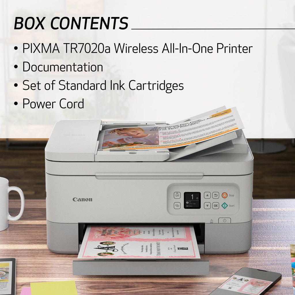 Canon - PIXMA TR7020a Wireless All-In-One Inkjet Printer - Black | National Credit Direct