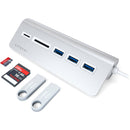 Satechi Aluminum USB Hub & Card Reader (Silver)