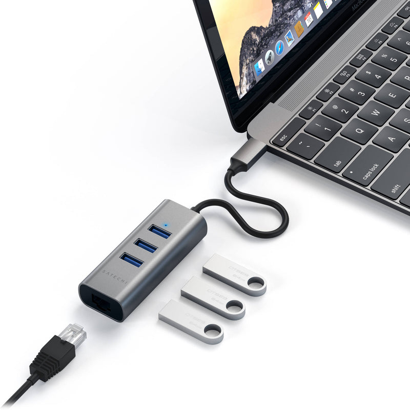 Satechi USB Type-C 2-in-1 Hub (Space Gray)
