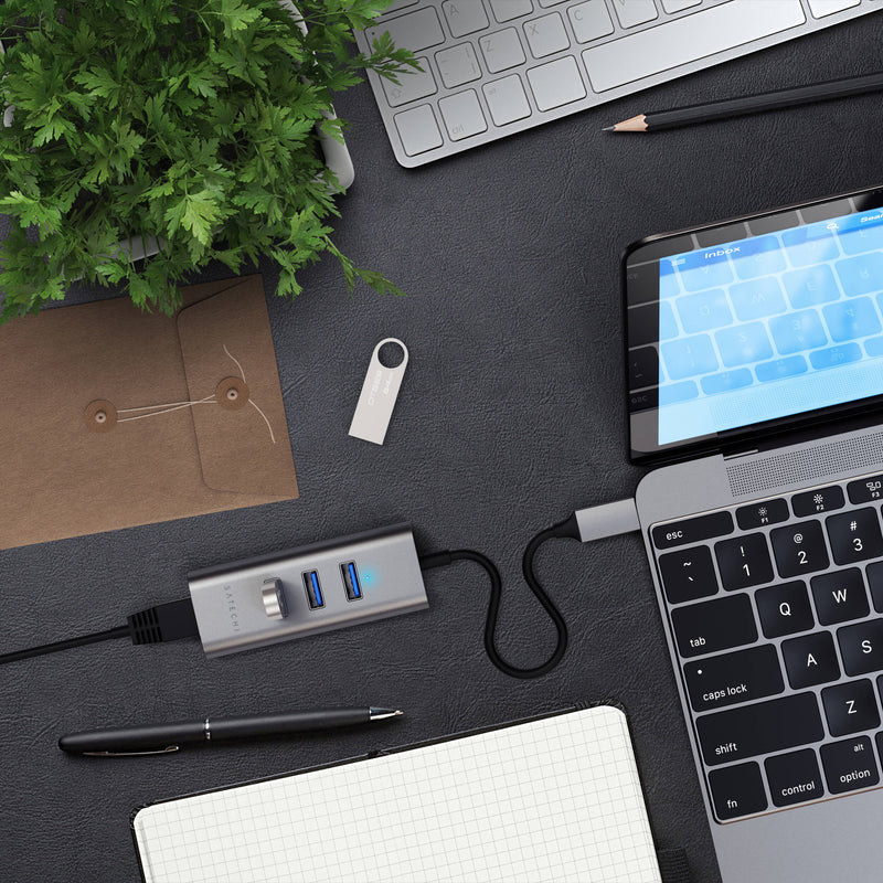 Satechi USB Type-C 2-in-1 Hub (Space Gray)