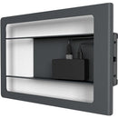 Heckler Side Mount for 10.2" iPad with Redpark Gigabit Ethernet + PoE Adapter (Black Gray)
