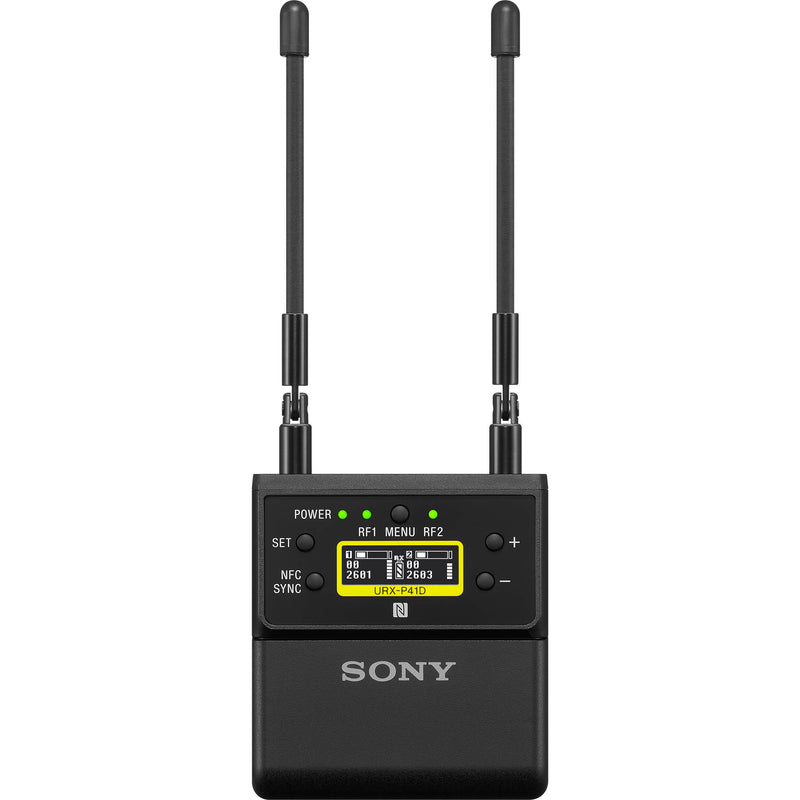 Sony URX-P41D Dual-Channel Camera-Mount Wireless Receiver (UC25: 536 to 608 MHz)