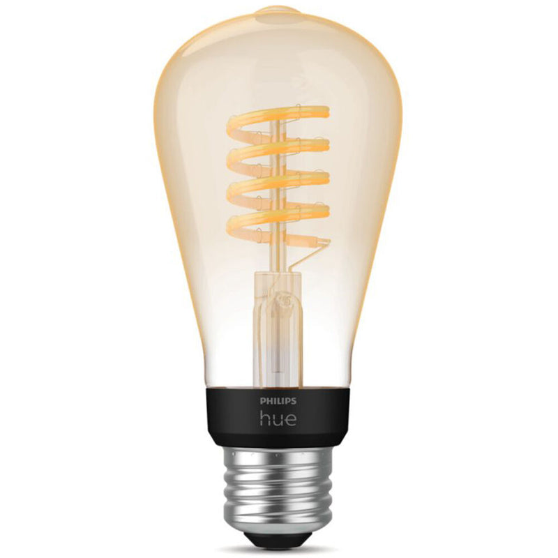 Philips Hue ST19 Filament Edison Bulb with Bluetooth (White Ambiance)