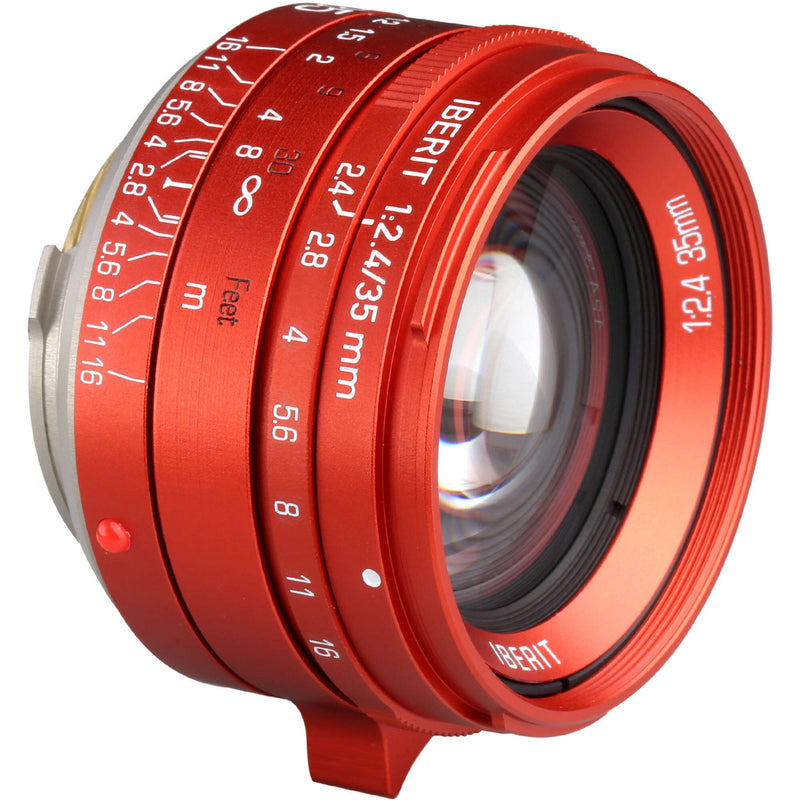 Buy in India KIPON Iberit 35mm Lens for Leica M (Red) – Tanotis