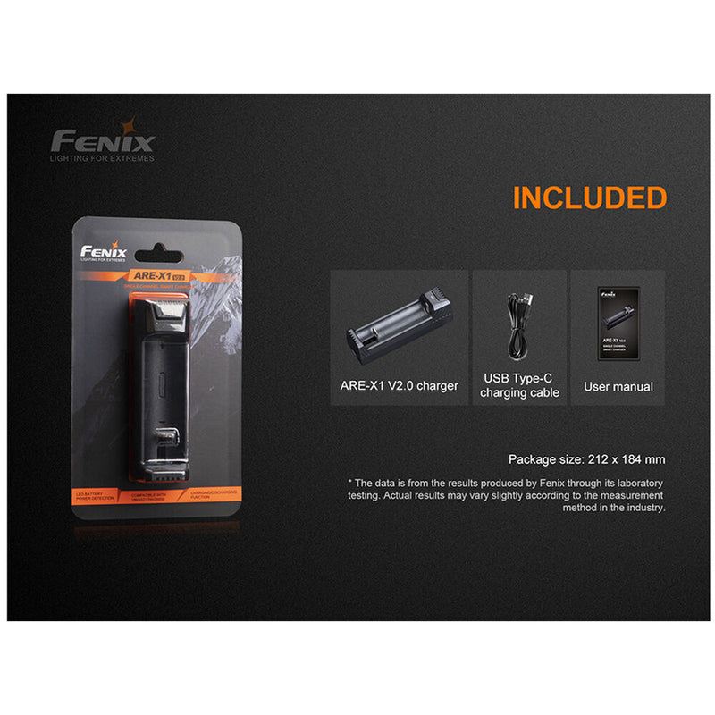 Fenix Flashlight ARE-X1 V2.0 Single-Channel Smart Charger