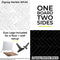 V-FLAT WORLD 24 x 24" Duo-Board Double-Sided Background (Zigzag Marble White/Zigzag Marble Black)