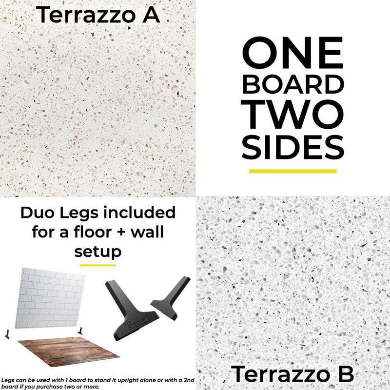 V-FLAT WORLD 30 x 40" Duo-Board Double-Sided Background (Terrazzo A/Terrazzo B)