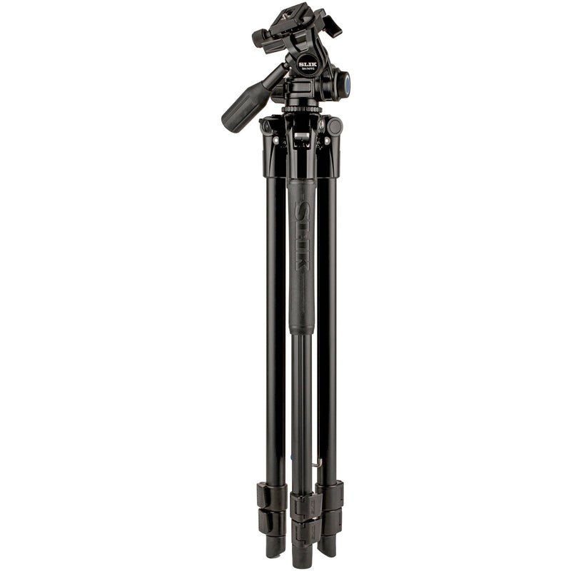 Slik Pro AL-323-3WFC Aluminum 3-Section Tripod with Arca-Type 3-Way Pan-Tilt Head