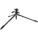 Slik Pro AL-323-3WFC Aluminum 3-Section Tripod with Arca-Type 3-Way Pan-Tilt Head
