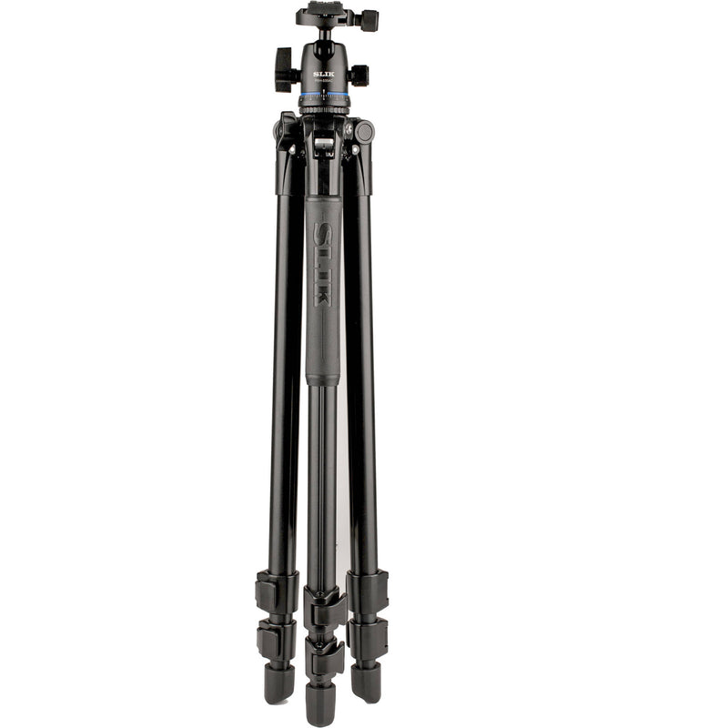 Slik Pro AL-523-BH5AC Aluminum 3-Section Tripod with Arca-Type Dual-Action Ball Head