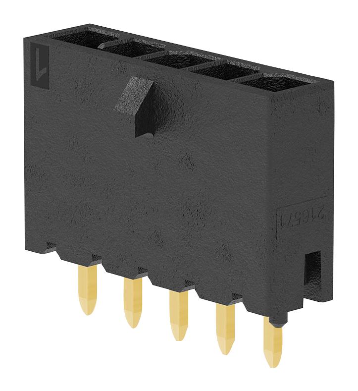 Molex 216571-2006 Pin Header Power Wire-to-Board 3 mm 1 Rows 6 Contacts Through Hole Straight