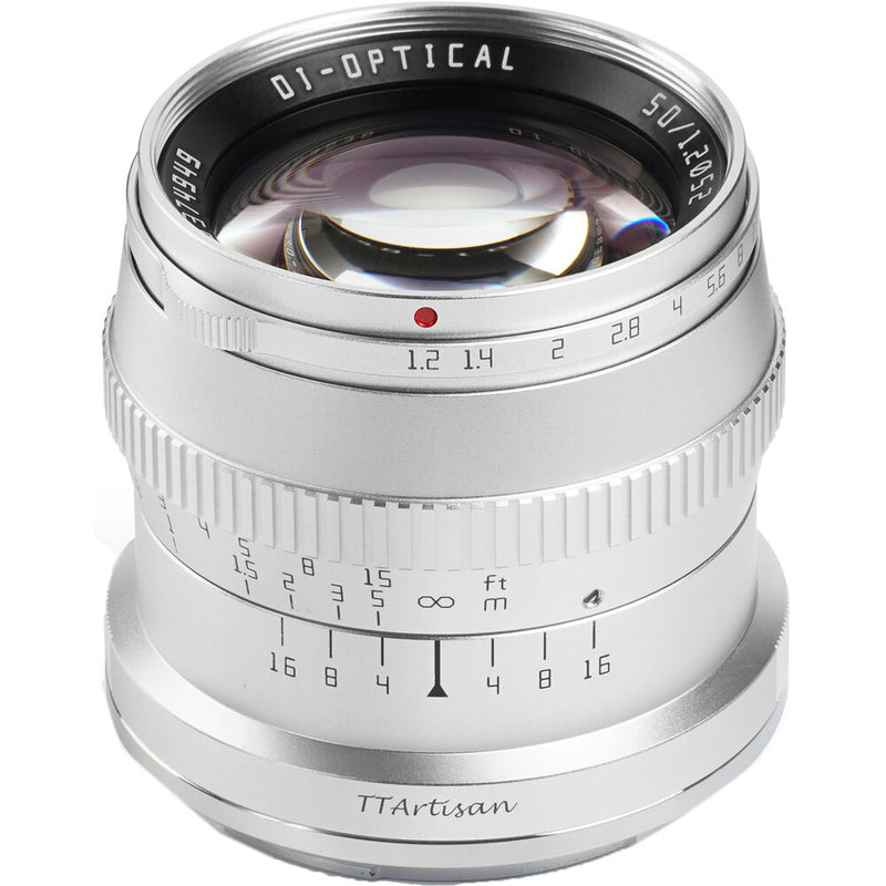 TTArtisan 50mm f/1.2 Lens for Sony E (Silver)