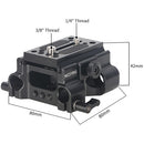 Niceyrig Manfrotto QR Plate Kit with 15mm Dual-Rod Clamp