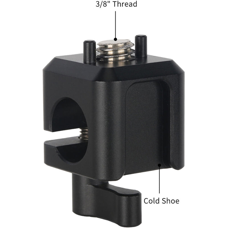 Niceyrig 15mm ARRI Locating Rod Clamp with Cold Shoe Mount