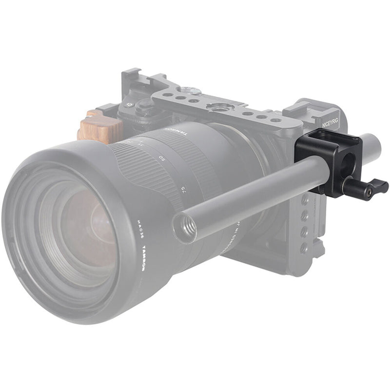 Niceyrig 15mm ARRI Locating Rod Clamp with Cold Shoe Mount