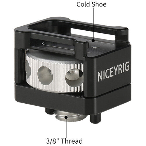 Niceyrig Cold Shoe Mount with 3/8"-16 ARRI-Style Accessory Screw