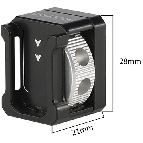 Niceyrig Cold Shoe Mount with 3/8"-16 ARRI-Style Accessory Screw