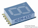 BROADCOM LIMITED HDSM-281C 7 Segment LED Display, Surface Mount, Red, 20 mA, 2 V, 7.5 mcd, 1, 7 mm