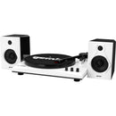 Gemini TT-900 Manual Three-Speed Turntable with Wireless Audio System (Black/White)