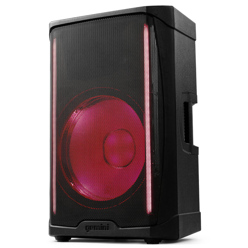 Gemini GD-L115BT 2-Way, 15" 1000W Bluetooth PA Speaker with Lights