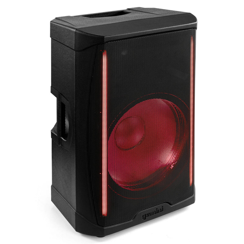 Gemini GD-L115BT 2-Way, 15" 1000W Bluetooth PA Speaker with Lights
