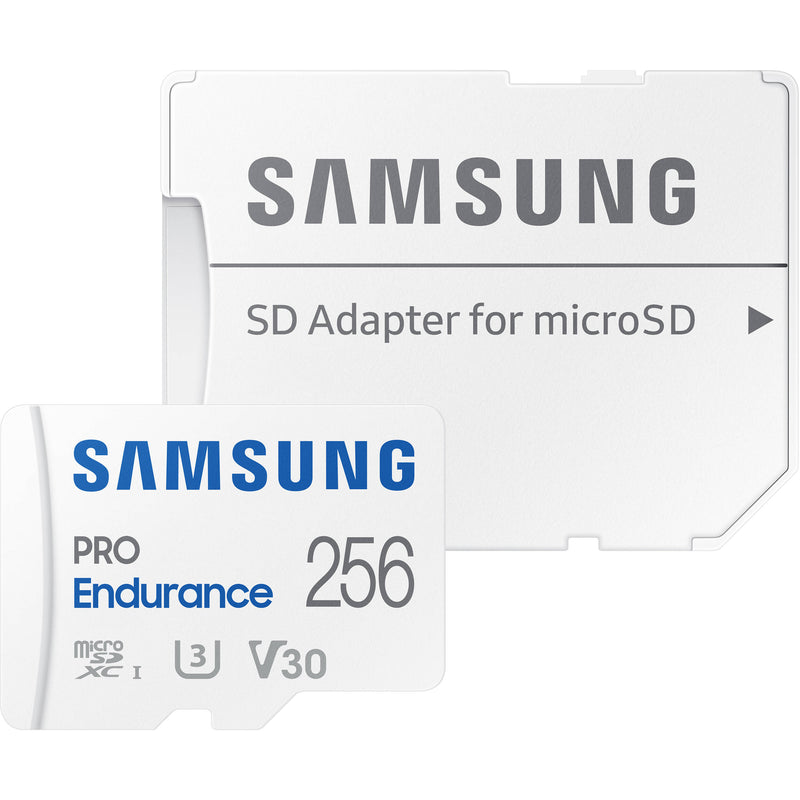 Samsung 256GB PRO Endurance UHS-I microSDXC Memory Card with SD Adapter