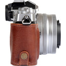 MegaGear Leather Half Case for the Nikon Zfc (Brown)