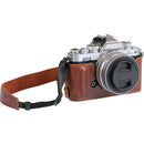 MegaGear Leather Half Case for the Nikon Zfc (Brown)