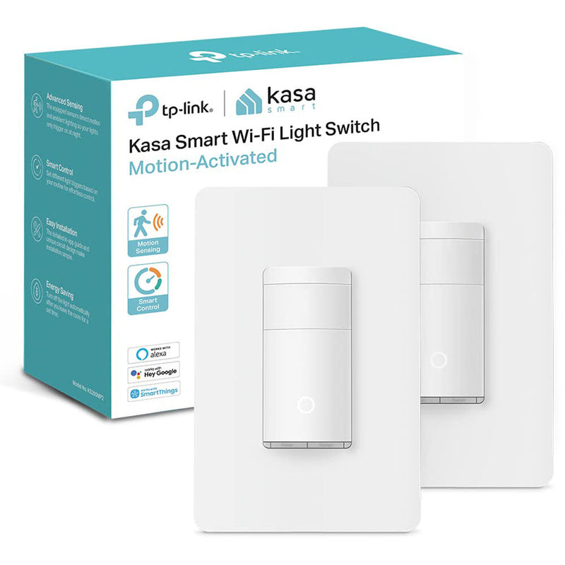 TP-Link KS200M Kasa Smart Wi-Fi Motion-Activated Light Switch (2-Pack)