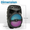 Pyle Pro PPHP634B 6.5" 240W 2-Way Portable Bluetooth PA Speaker with Flashing Party Lights