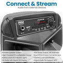 Pyle Pro PPHP634B 6.5" 240W 2-Way Portable Bluetooth PA Speaker with Flashing Party Lights