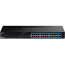 TRENDnet TPE-TG262 24-Port Gigabit PoE+ Compliant Unmanaged Network Switch with SFP