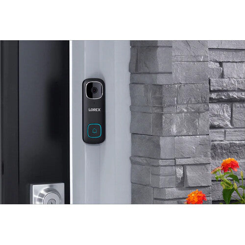 Lorex B451AJDB-E 2K QHD Wi-Fi Video Wired Doorbell (Black)