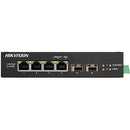 Hikvision DS-3T0506HP-E/HS 4-Port Gigabit PoE+ Compliant Unmanaged Network Switch