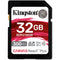 Kingston 32GB Canvas React Plus UHS-II SDHC Memory Card