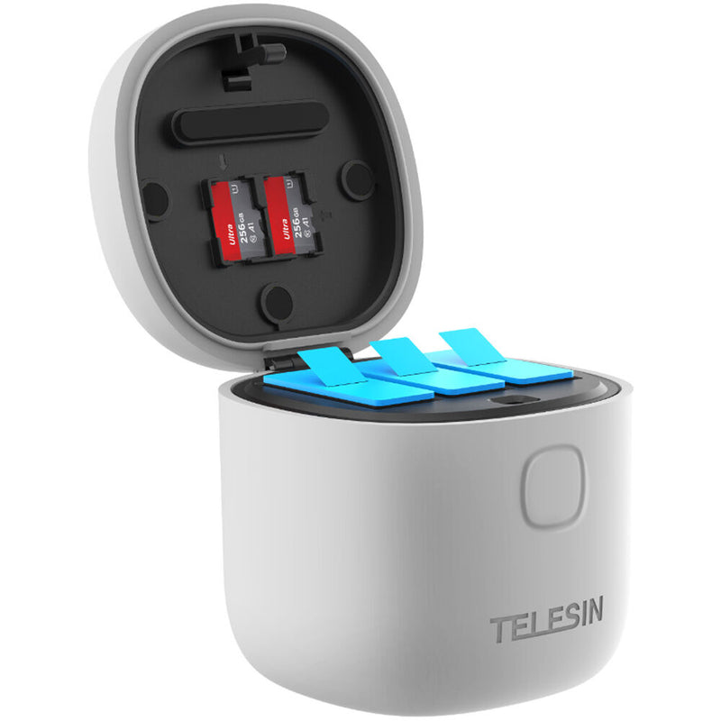 TELESIN All-In Battery Charging Box and TF Card Reader for GoPro HERO9/10