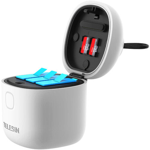 TELESIN All-In Battery Charging Box and TF Card Reader for GoPro HERO9/10