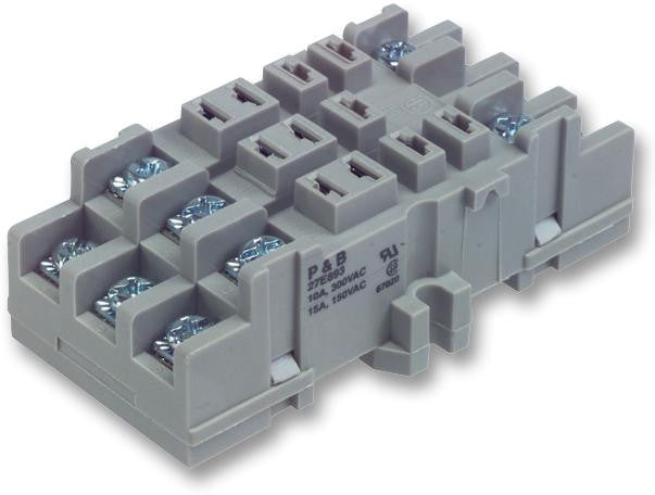 POTTER&BRUMFIELD - TE CONNECTIVITY 27E893 Relay Socket, DIN Rail, Screw, 11 Pins