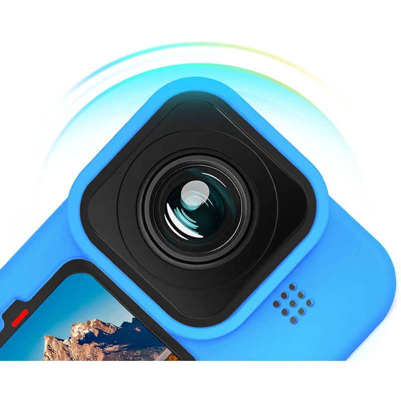 TELESIN Protective Silicone Case with Lanyard for GoPro HERO9/10 (Blue)