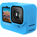 TELESIN Protective Silicone Case with Lanyard for GoPro HERO9/10 (Blue)