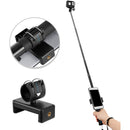 TELESIN Extendable Aluminum Selfie Stick with Tripod and Phone Clip