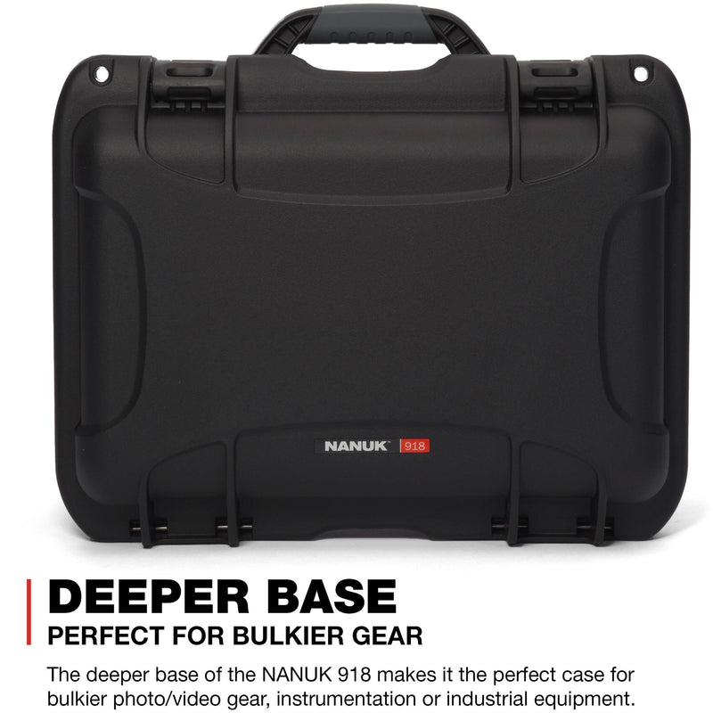 Nanuk 918 Case with Cubed Foam Insert (Black)